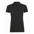 Black - Front - SOLS Womens-Ladies Phoenix Short Sleeve Pique Polo Shirt