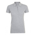Grey Marl - Front - SOLS Womens-Ladies Phoenix Short Sleeve Pique Polo Shirt