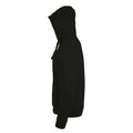 Black - Side - SOLS Mens Stone Zip Up Plain Hoodie