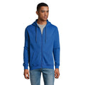 Royal Blue - Back - SOLS Mens Stone Zip Up Plain Hoodie