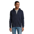 French Navy - Back - SOLS Mens Stone Zip Up Plain Hoodie
