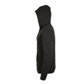 Charcoal Marl - Side - SOLS Mens Stone Zip Up Plain Hoodie