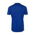 Royal Blue-French Navy - Side - SOLS Mens Classico Contrast Short Sleeve Football T-Shirt