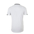 White-Black - Side - SOLS Mens Classico Contrast Short Sleeve Football T-Shirt