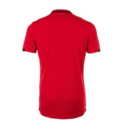 Red-Black - Back - SOLS Mens Classico Contrast Short Sleeve Football T-Shirt