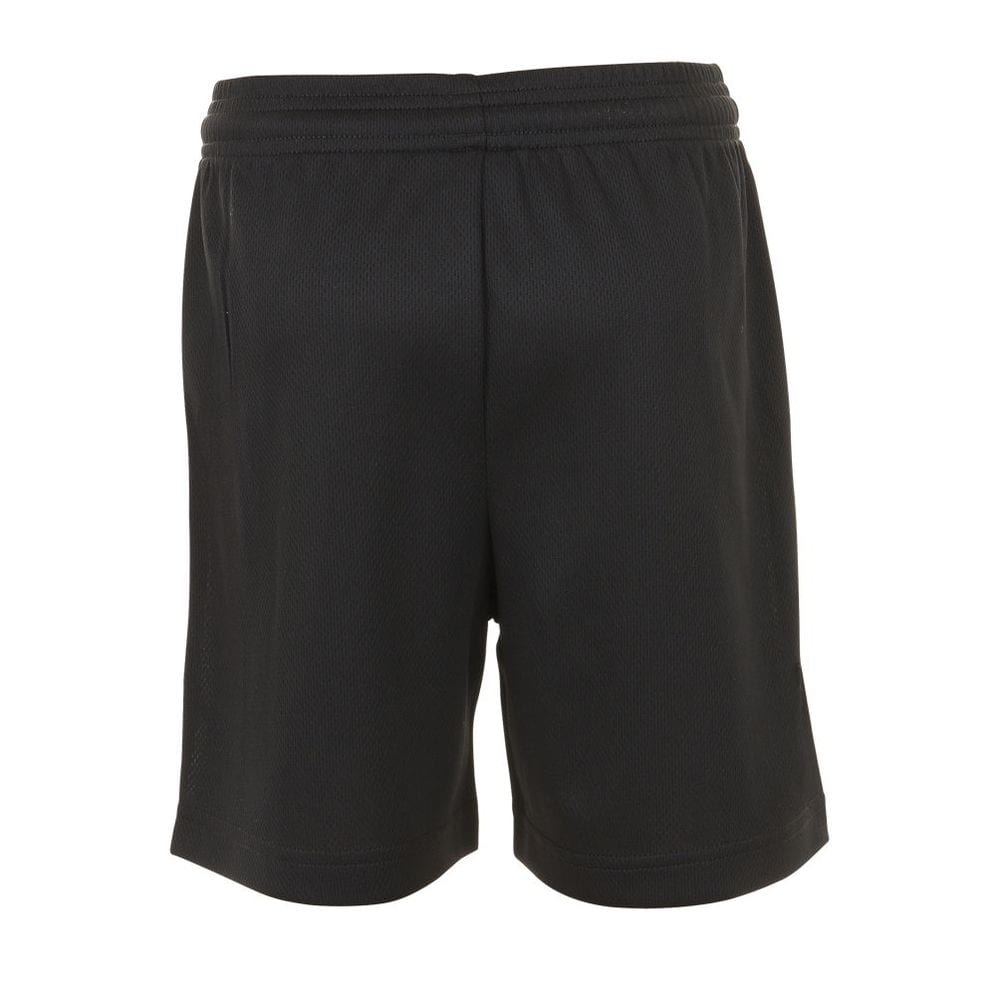 Black-White - Back - SOLS Mens Olimpico Football Shorts