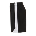 Black-White - Side - SOLS Childrens-Kids Olimpico Football Shorts