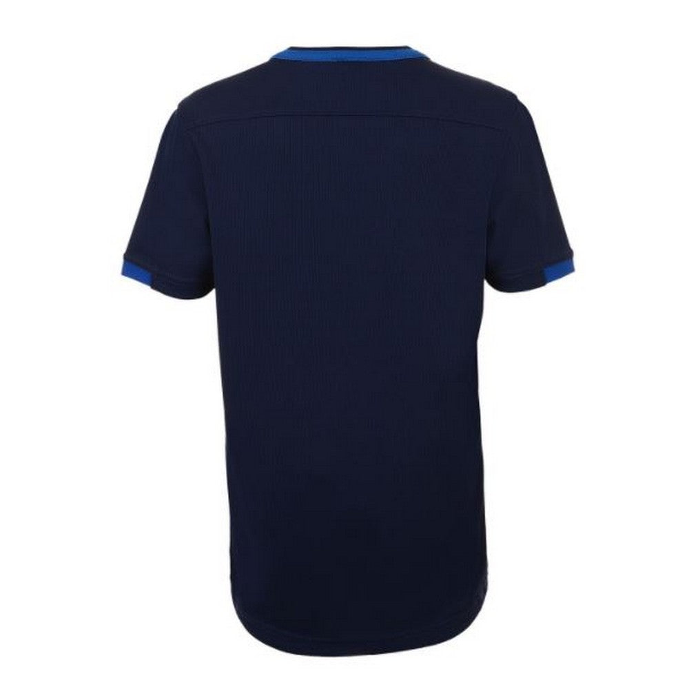 French Navy-Royal Blue - Side - SOLS Childrens-Kids Classico Contrast Short Sleeve Football T-Shirt