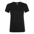 Deep Black - Front - SOLS Womens-Ladies Regent Short Sleeve T-Shirt