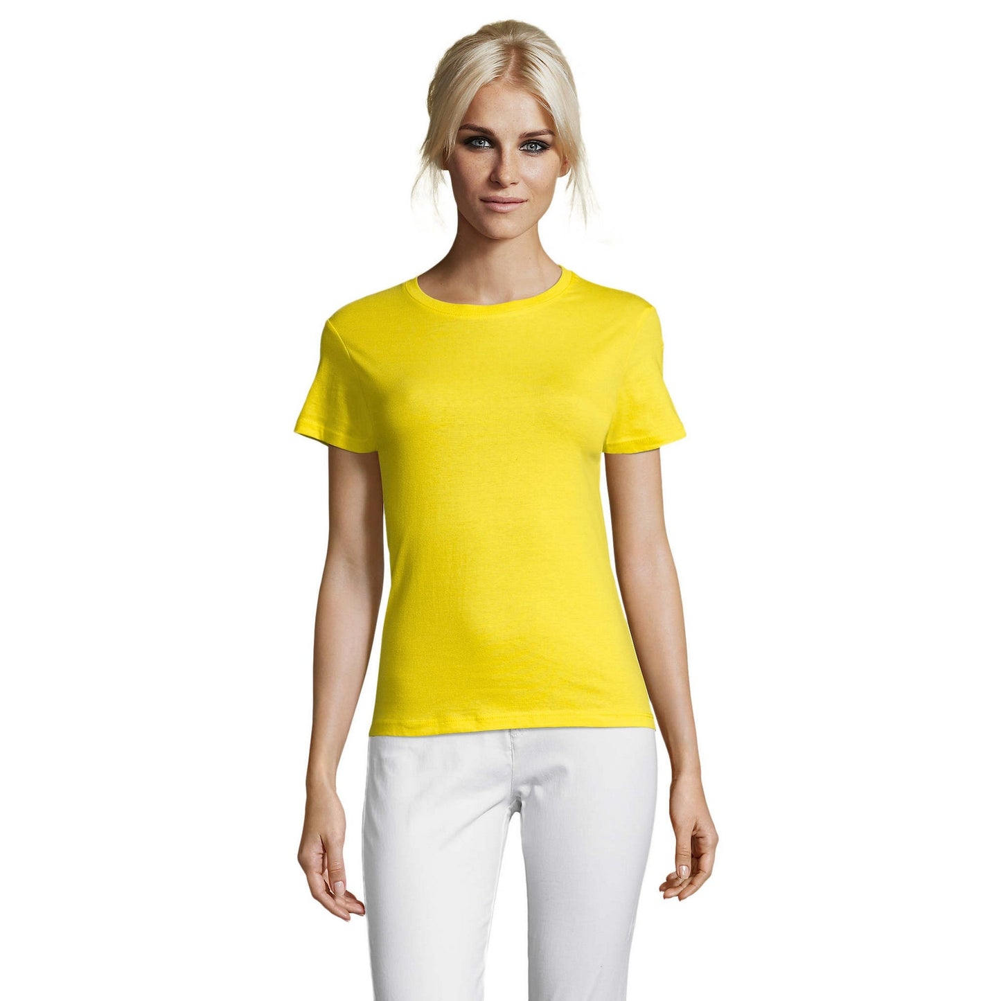 Duck Blue - Side - SOLS Womens-Ladies Regent Short Sleeve T-Shirt