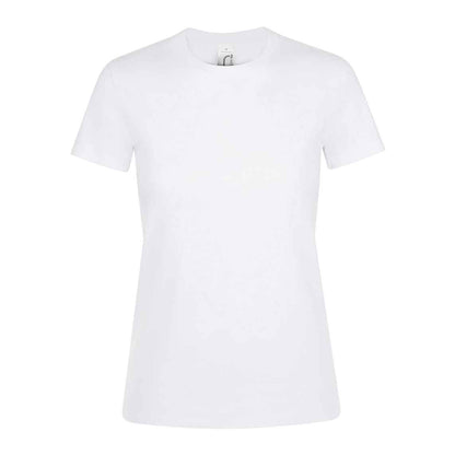 Absolute White - Front - SOLS Womens-Ladies Regent Short Sleeve T-Shirt