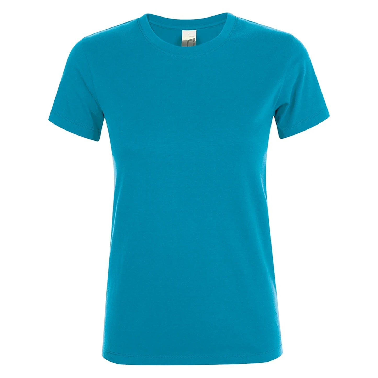 Aqua - Front - SOLS Womens-Ladies Regent Short Sleeve T-Shirt