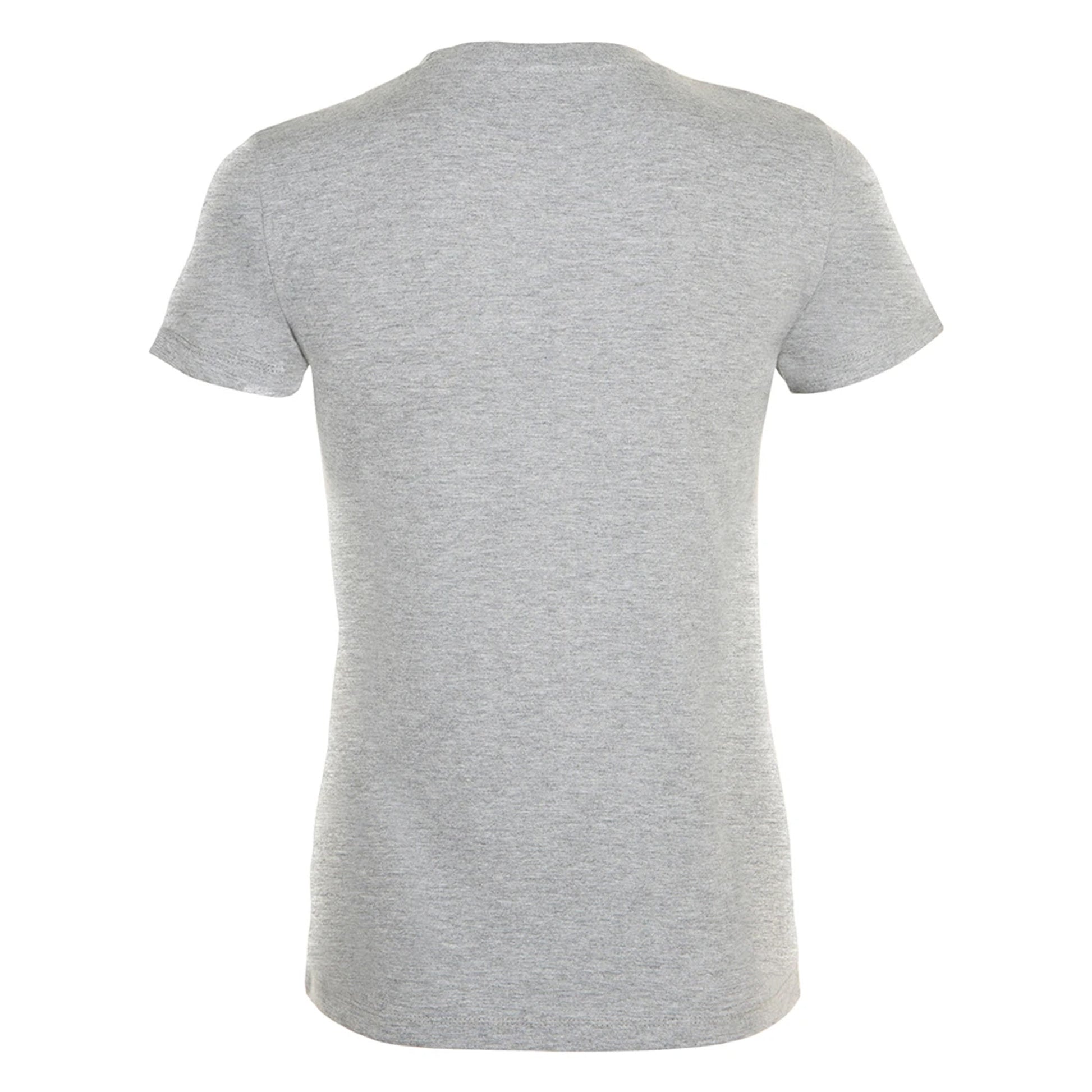 Grey Marl - Back - SOLS Womens-Ladies Regent Short Sleeve T-Shirt