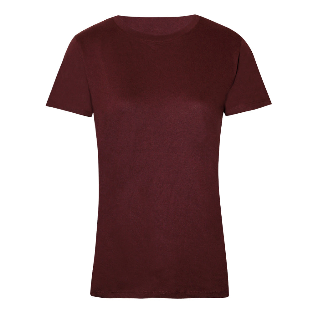 Burgundy - Front - SOLS Womens-Ladies Regent Short Sleeve T-Shirt