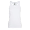 White - Front - SOLS Womens-Ladies Justin Sleeveless Vest