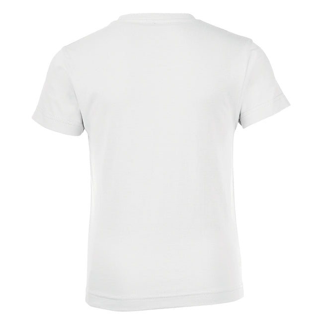 White - Back - SOLS Childrens-Kids Regent Short Sleeve Fitted T-Shirt