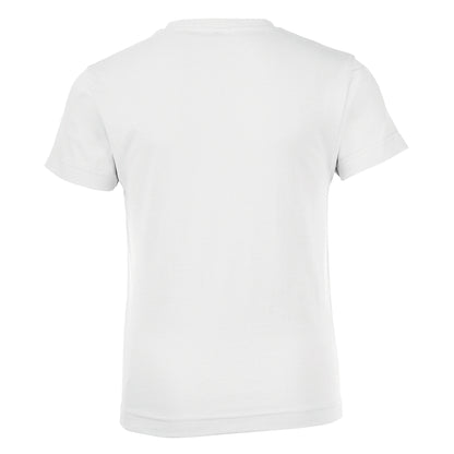 White - Back - SOLS Childrens-Kids Regent Short Sleeve Fitted T-Shirt