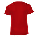 Red - Back - SOLS Childrens-Kids Regent Short Sleeve Fitted T-Shirt