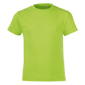Apple Green - Front - SOLS Childrens-Kids Regent Short Sleeve Fitted T-Shirt