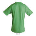 Bright Green-White - Back - SOLS Mens Maracana 2 Short Sleeve Football T-Shirt