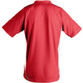 Red-White - Back - SOLS Mens Maracana 2 Short Sleeve Football T-Shirt