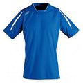 Royal Blue-White - Front - SOLS Mens Maracana 2 Short Sleeve Football T-Shirt