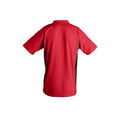 Red-Black - Side - SOLS Childrens-Kids Maracana 2 Short Sleeve Football T-Shirt