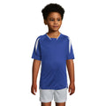 Royal Blue-White - Back - SOLS Childrens-Kids Maracana 2 Short Sleeve Football T-Shirt