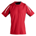 Red-White - Front - SOLS Childrens-Kids Maracana 2 Short Sleeve Football T-Shirt