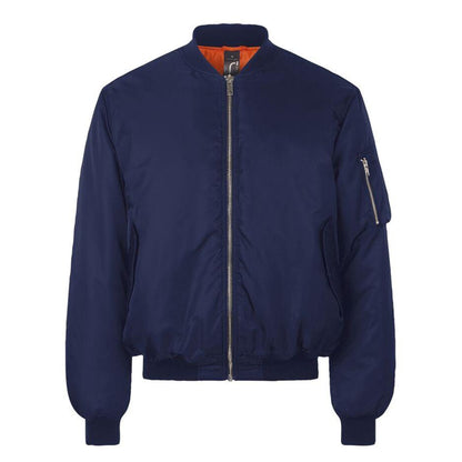 French Navy - Front - SOLS Unisex Remington Authentic Bomber Jacket
