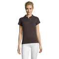 Dark Grey - Back - SOLS Womens-Ladies Perfect Pique Short Sleeve Polo Shirt