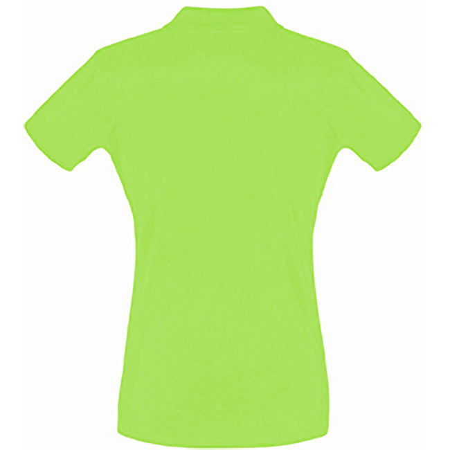 Apple Green - Back - SOLS Womens-Ladies Perfect Pique Short Sleeve Polo Shirt