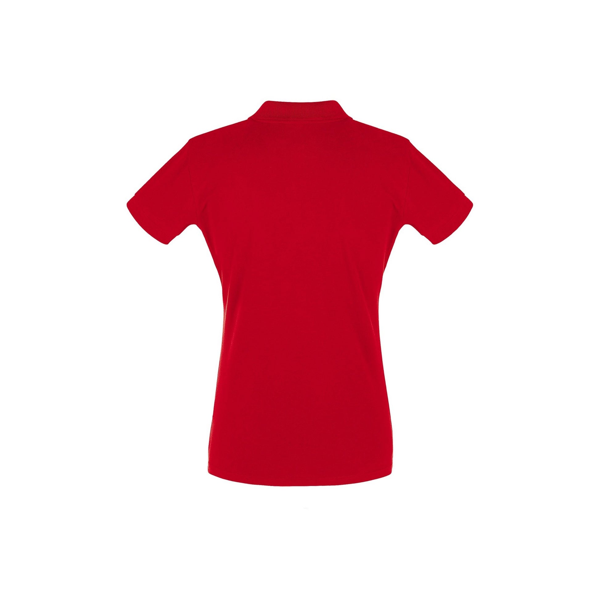 Red - Side - SOLS Womens-Ladies Perfect Pique Short Sleeve Polo Shirt