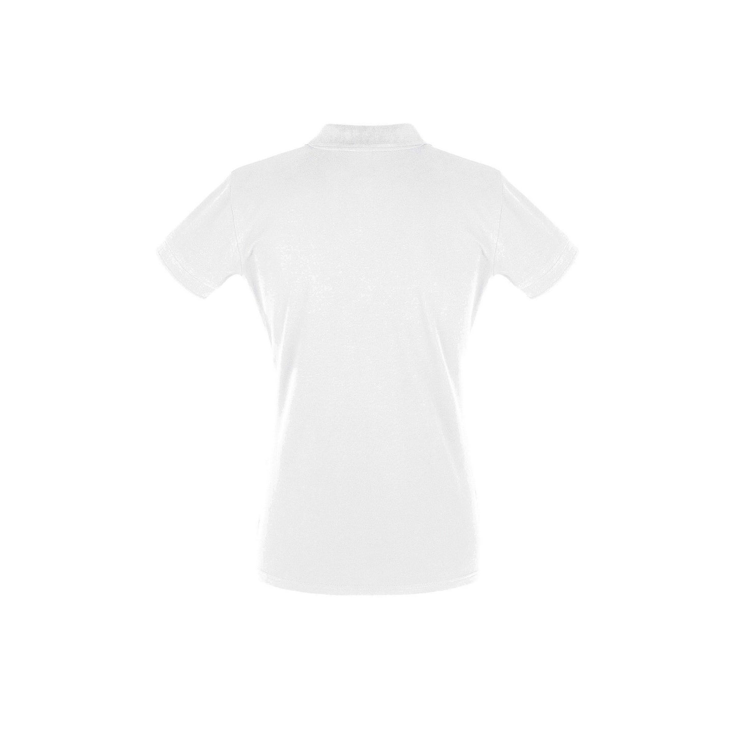 White - Side - SOLS Womens-Ladies Perfect Pique Short Sleeve Polo Shirt