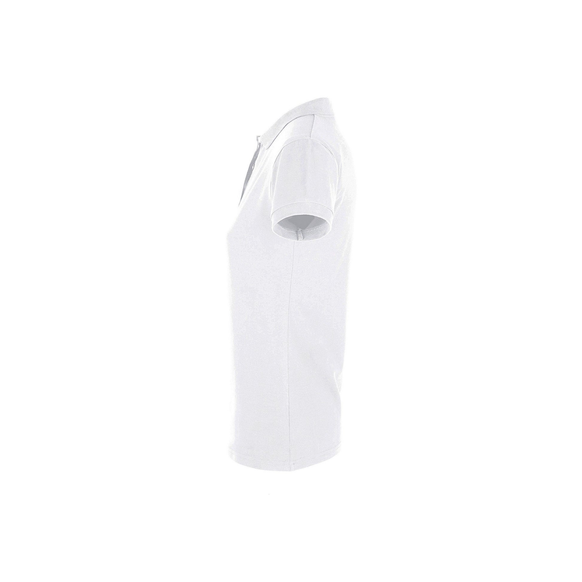 White - Lifestyle - SOLS Womens-Ladies Perfect Pique Short Sleeve Polo Shirt