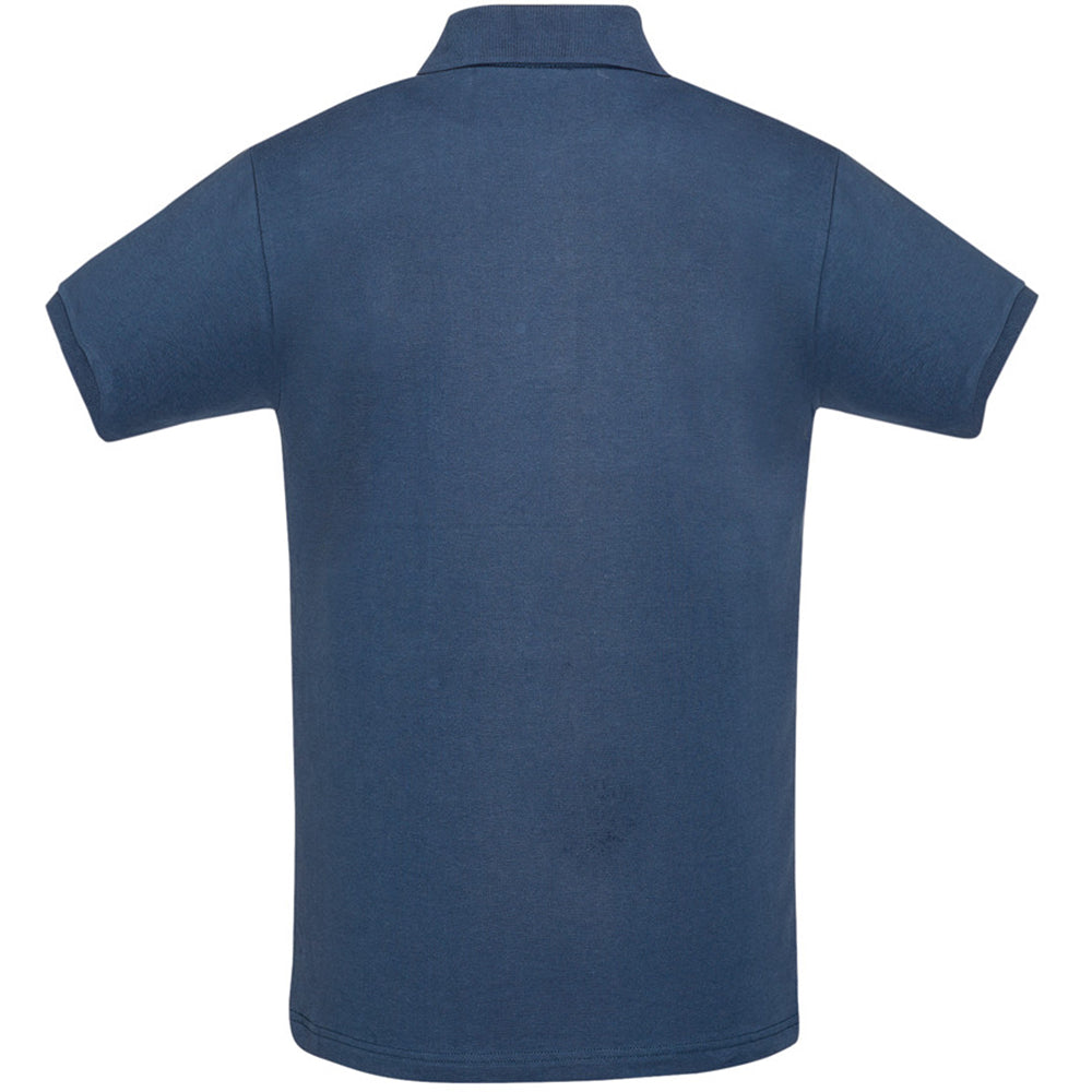 Denim - Back - SOLS Mens Perfect Pique Short Sleeve Polo Shirt