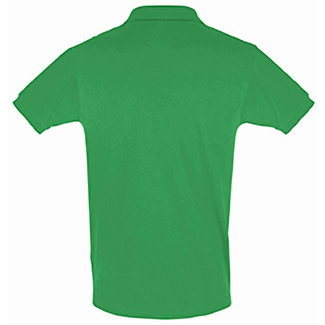 Kelly Green - Back - SOLS Mens Perfect Pique Short Sleeve Polo Shirt