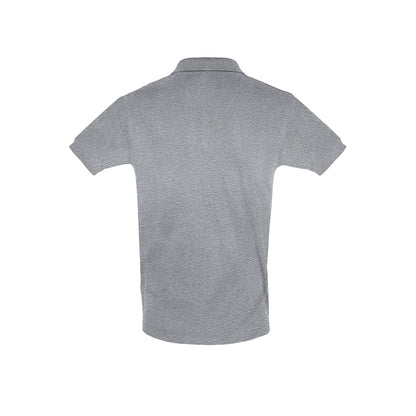 Grey Marl - Back - SOLS Mens Perfect Pique Short Sleeve Polo Shirt