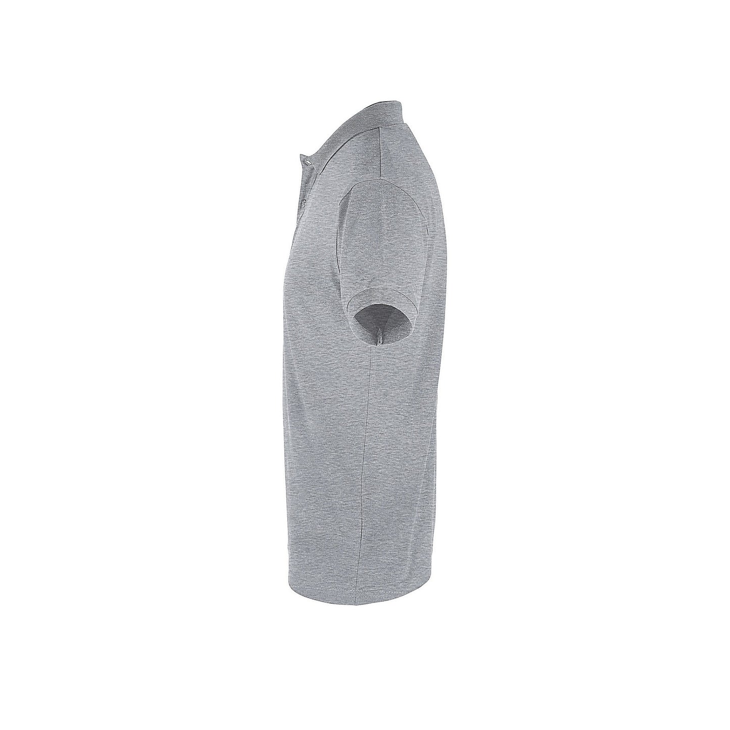 Grey Marl - Side - SOLS Mens Perfect Pique Short Sleeve Polo Shirt