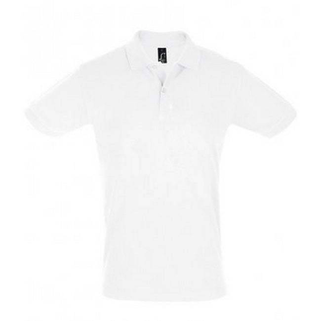 White - Front - SOLS Mens Perfect Pique Short Sleeve Polo Shirt
