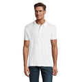 White - Back - SOLS Mens Perfect Pique Short Sleeve Polo Shirt