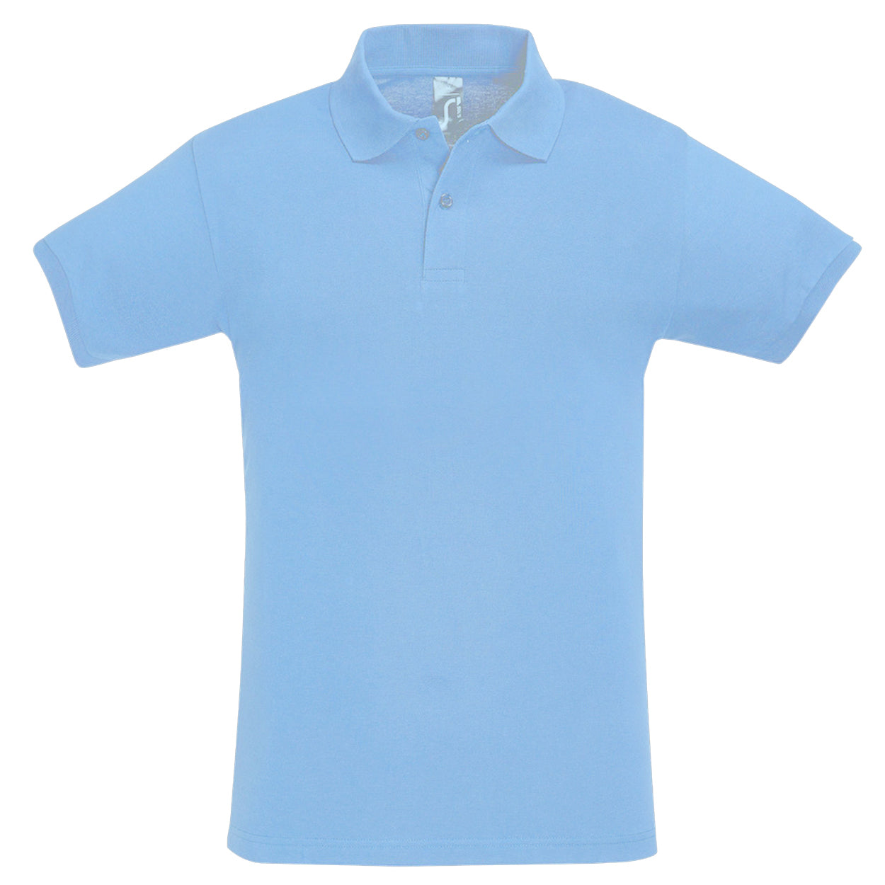 Sky Blue - Front - SOLS Mens Perfect Pique Short Sleeve Polo Shirt