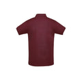 Burgundy - Side - SOLS Mens Perfect Pique Short Sleeve Polo Shirt