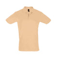 Sand - Front - SOLS Mens Perfect Pique Short Sleeve Polo Shirt