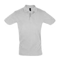 Grey Marl - Front - SOLS Mens Perfect Pique Short Sleeve Polo Shirt