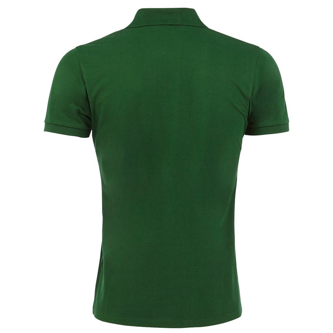 Bottle Green - Back - SOLS Mens Perfect Pique Short Sleeve Polo Shirt