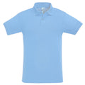 Sky Blue - Lifestyle - SOLS Mens Perfect Pique Short Sleeve Polo Shirt