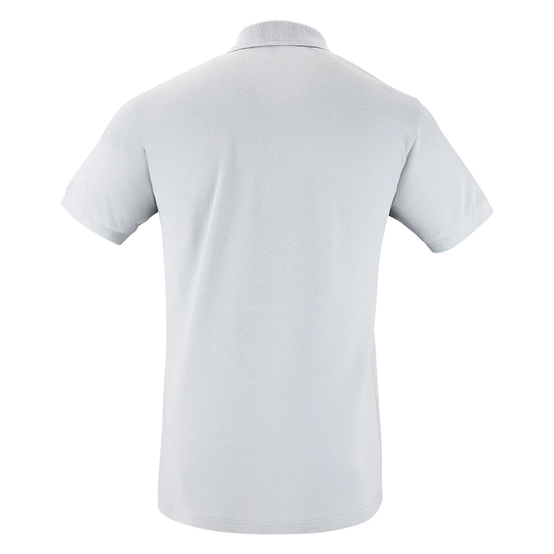 Pure Grey - Back - SOLS Mens Perfect Pique Short Sleeve Polo Shirt