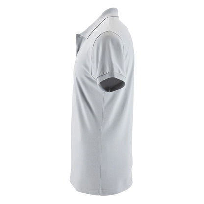 Pure Grey - Side - SOLS Mens Perfect Pique Short Sleeve Polo Shirt