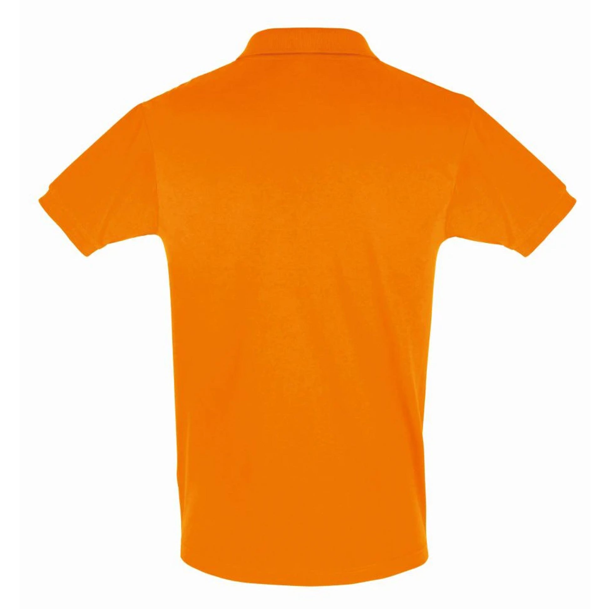 Orange - Back - SOLS Mens Perfect Pique Short Sleeve Polo Shirt